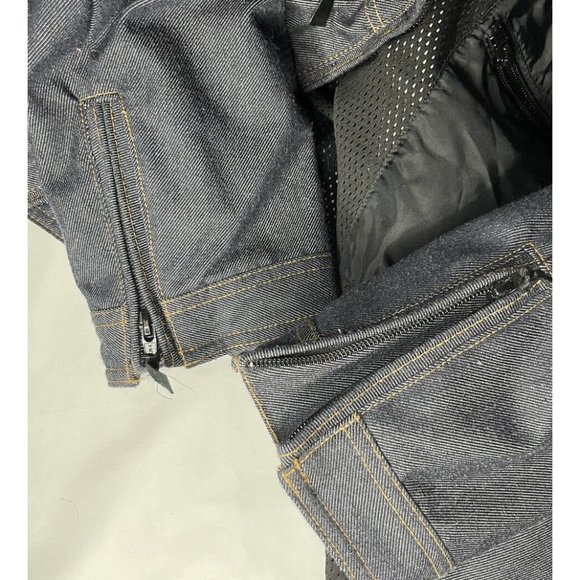 Vintage ROXY sz Large Retro Snowboard SkiJacket Blue Zip Denim look X-series - Picture 13 of 16